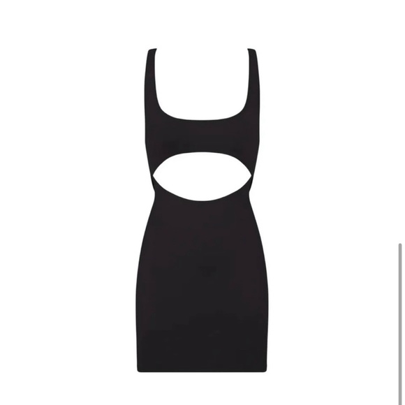 NWT SKIMS SWIM Cutout Tank Dress - Onyx / Black - Size 4X - Picture 1 of 7